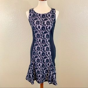 Anthropology Maeve Sirena Black lace dress SZ MED